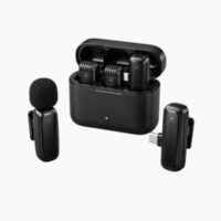 Portable wireless microphones and audio recording accessories