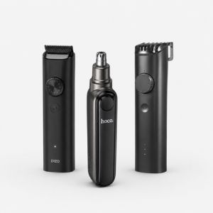 Electric trimmer and shaver grooming device
